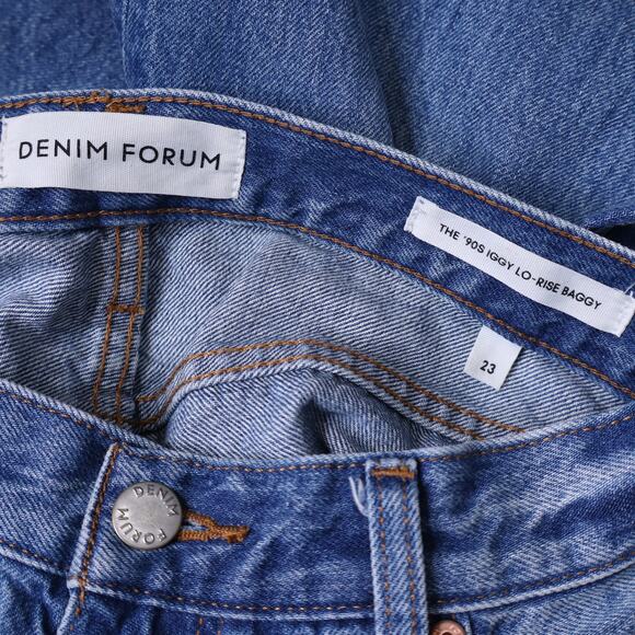 DENIM FORUM The '90s Iggy Low Rise Baggy Jean 5 Yrs Kiss N Tell Bleu Women's 23 - Picture 8 of 10